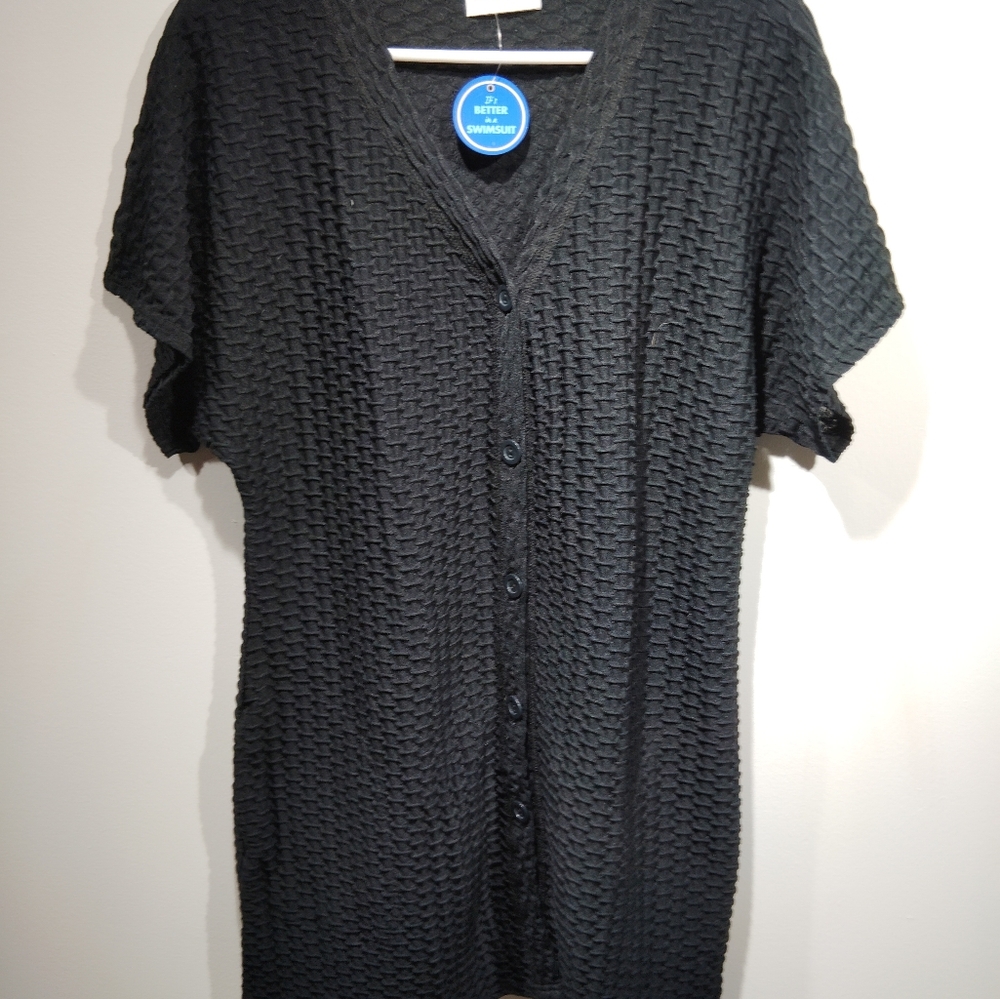 Swimsuit for all woman's black cover up